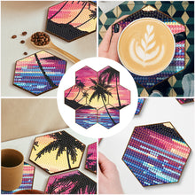 Load image into Gallery viewer, 7pcs Cup Coasters Creative DIY Anti Slip Coasters Honeycomb Shape (BD707)