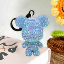 Load image into Gallery viewer, DIY Diamond Art Keychains 2.17x2.56Inch Cartoon Bear Gem Keychains for Women Bag