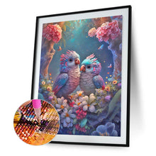 Load image into Gallery viewer, Diamond Painting - Full Round - two little birds in flower tree (30*40CM)