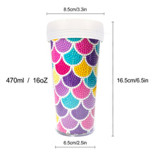 Load image into Gallery viewer, DIY Diamond Painted Water Mug Leak Proof BPA Free for Daily Carry (BZS02)