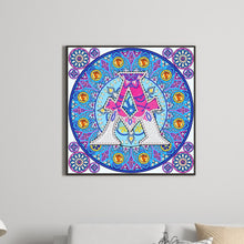 Load image into Gallery viewer, Diamond Painting - Partial Special Shaped - A letter mandala (30*30CM)