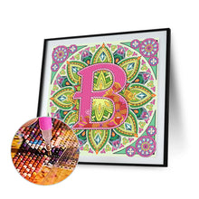 Load image into Gallery viewer, Diamond Painting - Partial Special Shaped - B letter mandala (30*30CM)