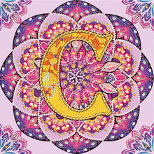 Load image into Gallery viewer, Diamond Painting - Partial Special Shaped - C letter mandala (30*30CM)