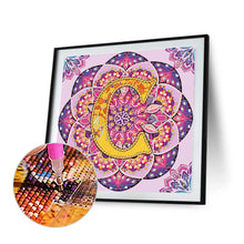Load image into Gallery viewer, Diamond Painting - Partial Special Shaped - C letter mandala (30*30CM)