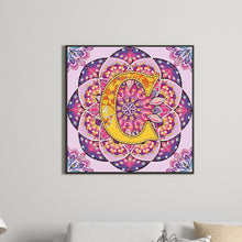 Load image into Gallery viewer, Diamond Painting - Partial Special Shaped - C letter mandala (30*30CM)