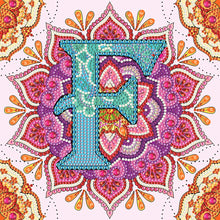 Load image into Gallery viewer, Diamond Painting - Partial Special Shaped - F letter mandala (30*30CM)