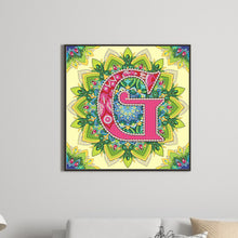 Load image into Gallery viewer, Diamond Painting - Partial Special Shaped - G letter mandala (30*30CM)