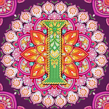 Load image into Gallery viewer, Diamond Painting - Partial Special Shaped - I letter mandala (30*30CM)