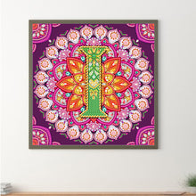 Load image into Gallery viewer, Diamond Painting - Partial Special Shaped - I letter mandala (30*30CM)