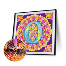 Load image into Gallery viewer, Diamond Painting - Partial Special Shaped - O letter mandala (30*30CM)