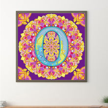 Load image into Gallery viewer, Diamond Painting - Partial Special Shaped - O letter mandala (30*30CM)