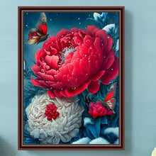 Load image into Gallery viewer, Diamond Painting - Full Round - Butterfly peony (30*40CM)