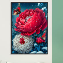 Load image into Gallery viewer, Diamond Painting - Full Round - Butterfly peony (30*40CM)