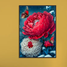 Load image into Gallery viewer, Diamond Painting - Full Round - Butterfly peony (30*40CM)