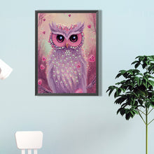 Load image into Gallery viewer, Diamond Painting - Partial Special Shaped - personality owl (30*40CM)