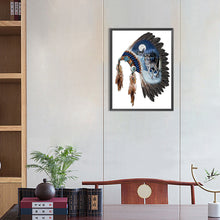 Load image into Gallery viewer, Diamond Painting - Full Round - native american headgear (30*40CM)