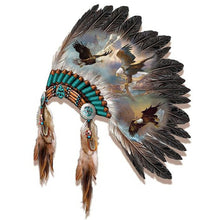 Load image into Gallery viewer, Diamond Painting - Full Round - native american headgear (30*40CM)