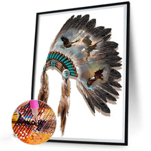 Load image into Gallery viewer, Diamond Painting - Full Round - native american headgear (30*40CM)