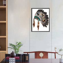 Load image into Gallery viewer, Diamond Painting - Full Round - native american headgear (30*40CM)