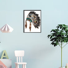 Load image into Gallery viewer, Diamond Painting - Full Round - native american headgear (30*40CM)