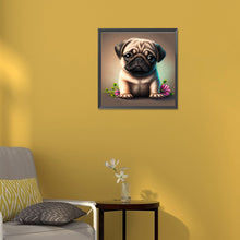 Load image into Gallery viewer, Diamond Painting - Full Round - pug dog (30*30CM)