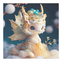 Load image into Gallery viewer, Diamond Painting - Full Round - Noble and cute dragon (30*30CM)