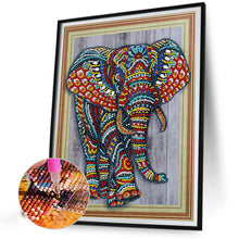 Load image into Gallery viewer, Diamond Painting - Partial Special Shaped - walking elephant (30*40CM)