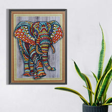 Load image into Gallery viewer, Diamond Painting - Partial Special Shaped - walking elephant (30*40CM)