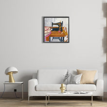 Load image into Gallery viewer, Diamond Painting - Partial Special Shaped - retro nostalgic sewing machine (30*30CM)
