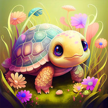 Load image into Gallery viewer, Diamond Painting - Full Round - crawling turtle (30*30CM)