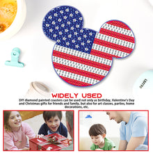 Load image into Gallery viewer, DIY Diamond Painting Coasters Mickey Kit Cartoon Coasters for Adults Kids