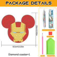 Load image into Gallery viewer, DIY Diamond Painting Coasters Mickey Kit Cartoon Coasters for Adults Kids