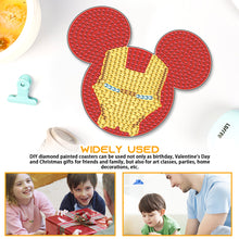 Load image into Gallery viewer, DIY Diamond Painting Coasters Mickey Kit Cartoon Coasters for Adults Kids