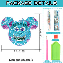 Load image into Gallery viewer, DIY Diamond Painting Coasters Mickey Kit Cartoon Coasters for Adults Kids