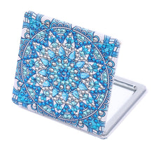 Load image into Gallery viewer, DIY Diamond Art Mosaic Makeup Mirror Art Craft Set Mandala Pattern Pocket Mirror
