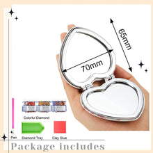 Load image into Gallery viewer, DIY Diamond Art Mosaic Makeup Mirror Art Craft Set Mandala Pattern Pocket Mirror
