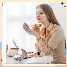 Load image into Gallery viewer, DIY Diamond Art Mosaic Makeup Mirror Art Craft Set Mandala Pattern Pocket Mirror