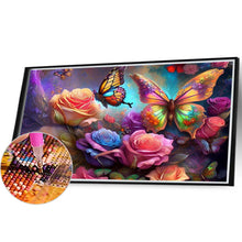 Load image into Gallery viewer, Diamond Painting - Full Round - flowers and butterflies (40*30CM)