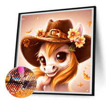 Load image into Gallery viewer, Diamond Painting - Full Round - western cowboy hat pony (30*30CM)