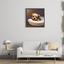 Load image into Gallery viewer, Diamond Painting - Full Round - yorkshire terrier (30*30CM)