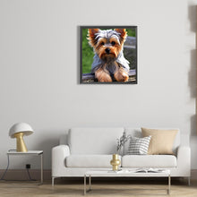 Load image into Gallery viewer, Diamond Painting - Full Round - yorkshire terrier (30*30CM)