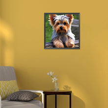 Load image into Gallery viewer, Diamond Painting - Full Round - yorkshire terrier (30*30CM)