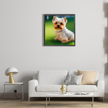Load image into Gallery viewer, Diamond Painting - Full Round - yorkshire terrier (30*30CM)
