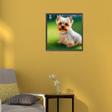 Load image into Gallery viewer, Diamond Painting - Full Round - yorkshire terrier (30*30CM)
