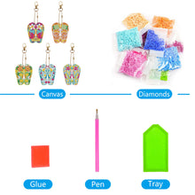 Load image into Gallery viewer, DIY Diamond Art Keychains Gem Keychains Christmas Decoration Gift (GJ018)