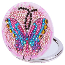 Load image into Gallery viewer, DIY Diamond Painting Makeup Mirror Portable Diamond Art Mosaic Makeup Mirror