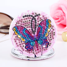 Load image into Gallery viewer, DIY Diamond Painting Makeup Mirror Portable Diamond Art Mosaic Makeup Mirror