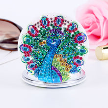 Load image into Gallery viewer, DIY Diamond Painting Makeup Mirror Portable Diamond Art Mosaic Makeup Mirror