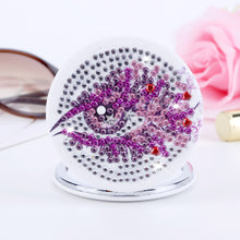 Load image into Gallery viewer, DIY Diamond Painting Makeup Mirror Portable Diamond Art Mosaic Makeup Mirror