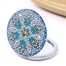 Load image into Gallery viewer, DIY Diamond Painting Makeup Mirror Portable Diamond Art Mosaic Makeup Mirror